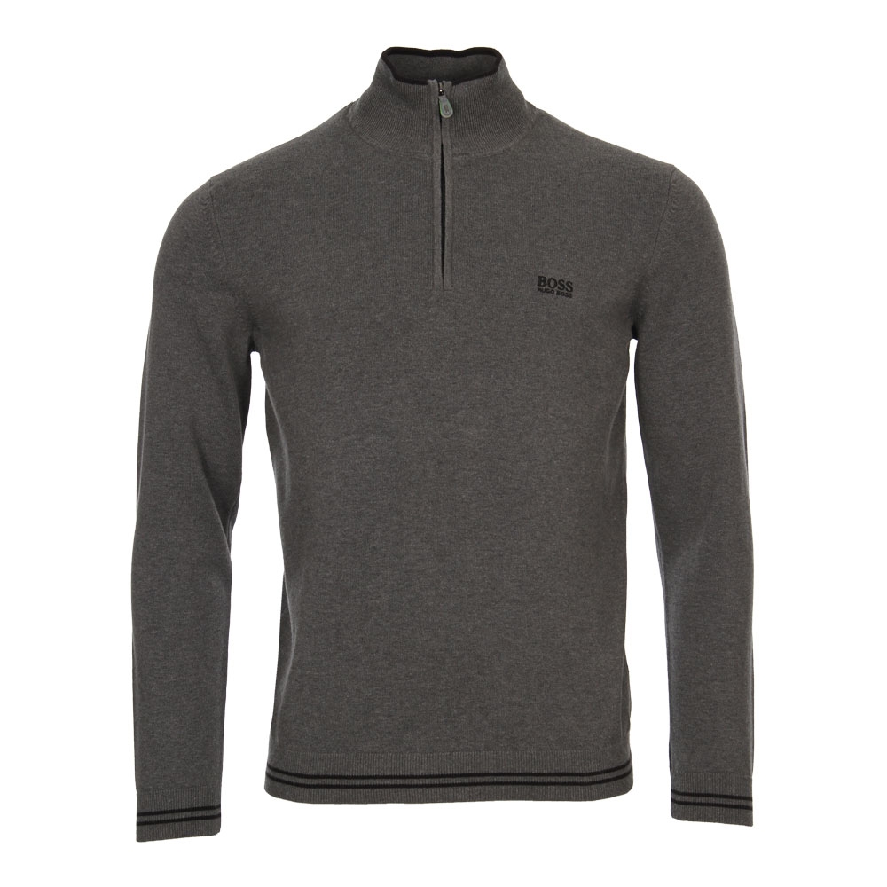 half zip jumper grey