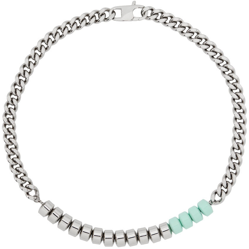 Photo: 1017 ALYX 9SM Silver Merge Candy Charm Necklace
