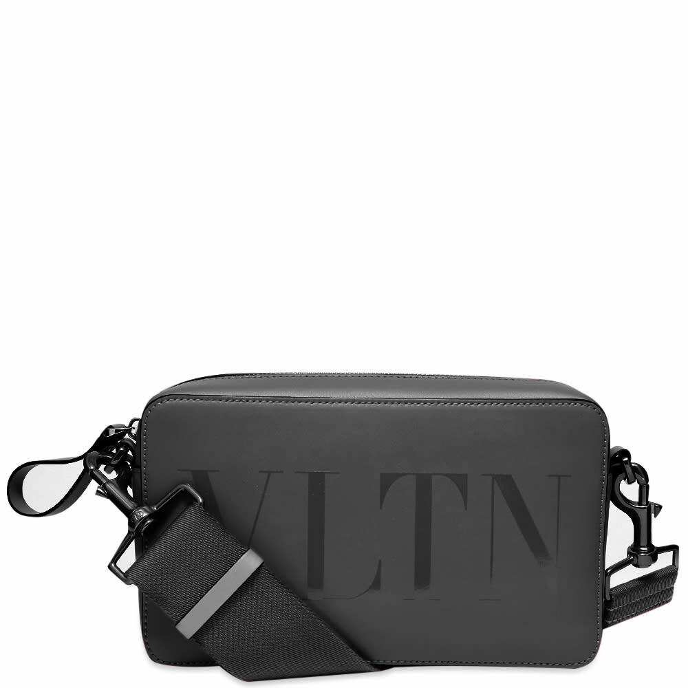 Valentino Men's VLTN Crossbody Bag in Nero Valentino