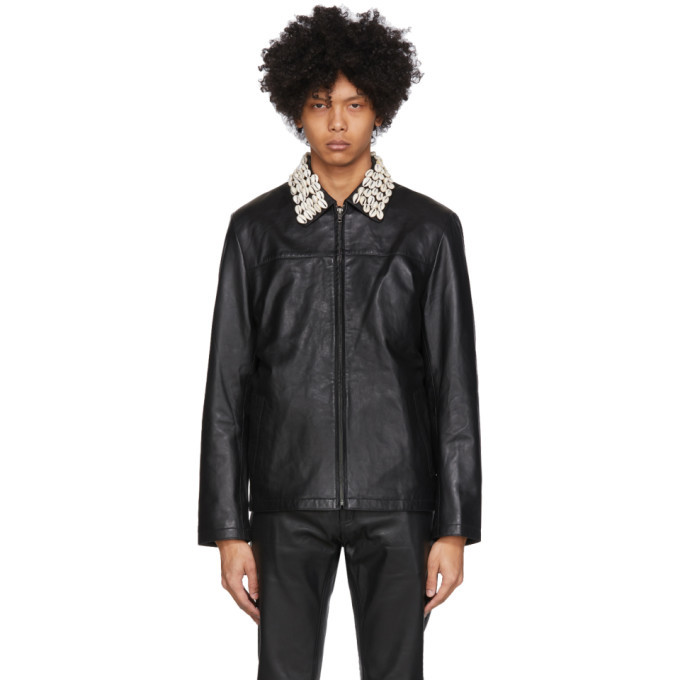 ssense leather jacket