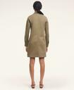 Brooks Brothers Women's Stretch Cotton Military Shirt Dress | Olive