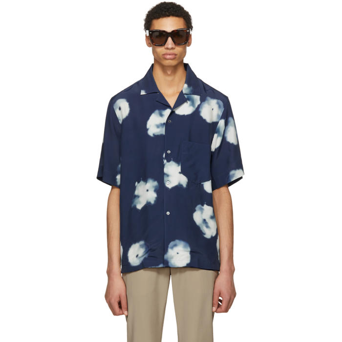 Acne Studios Indigo Elms Print Shirt Acne Studios