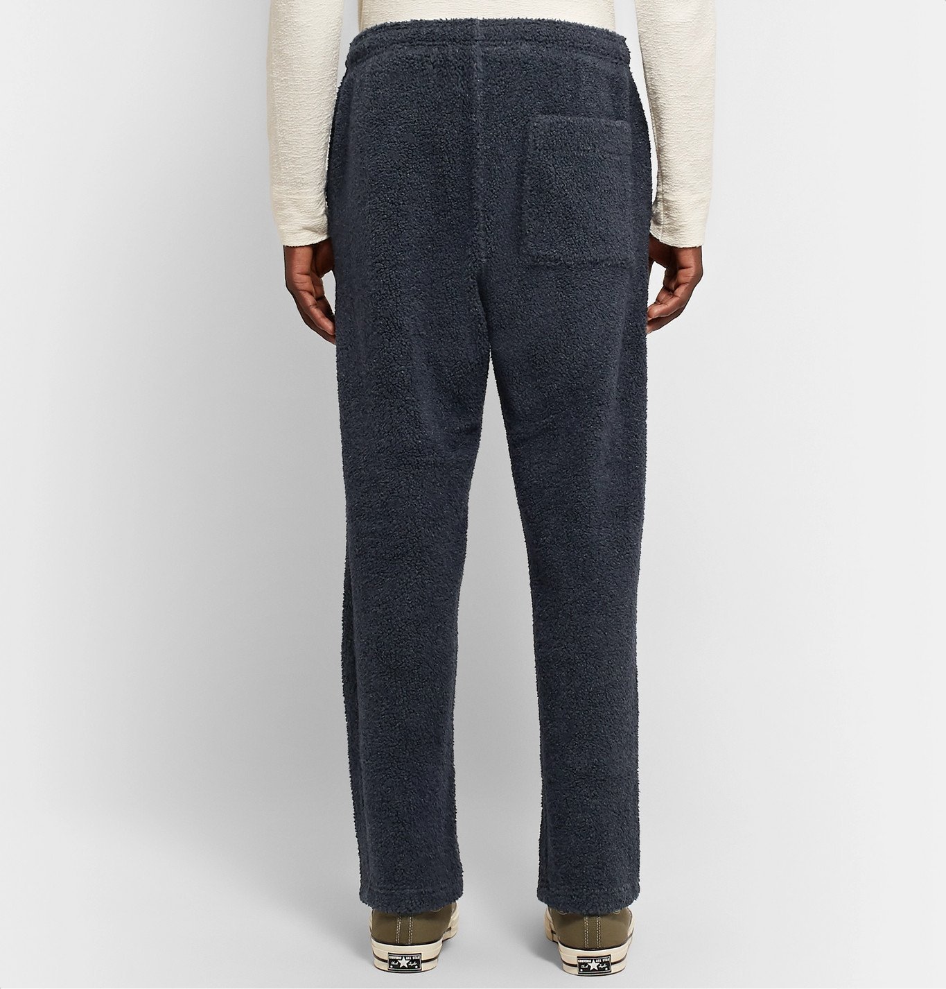 Cotton-Fleece Sweatpants - Blue 