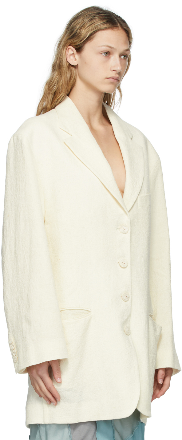 Acne Studios OffWhite Oversized Blazer Acne Studios
