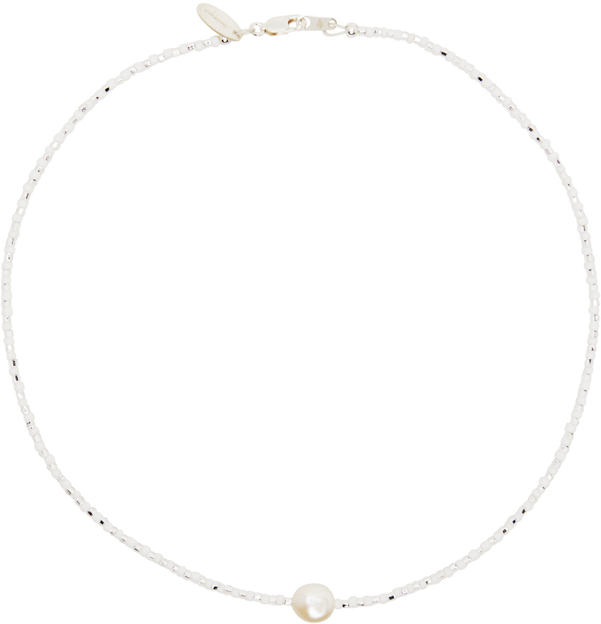 Santangelo Shoom Necklace in White main image 1