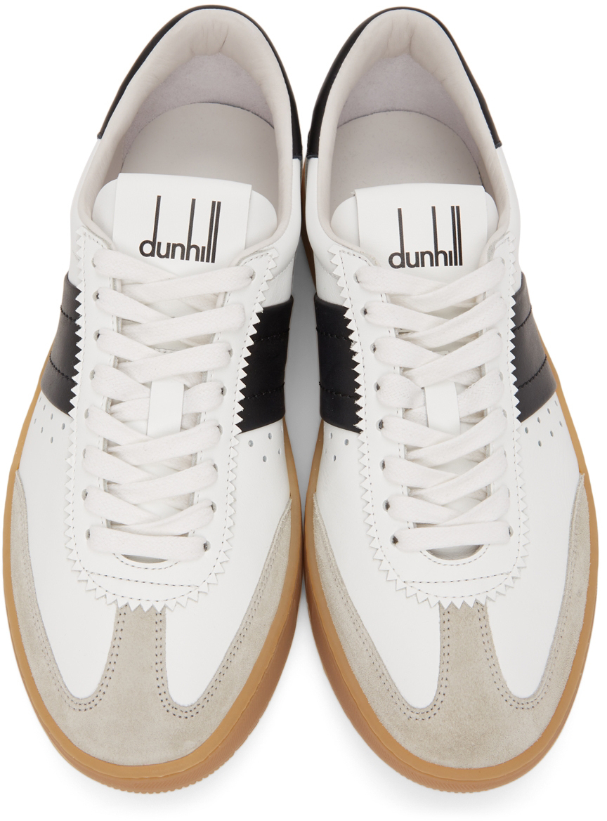 Dunhill White & Black Court Legacy Sneakers Dunhill