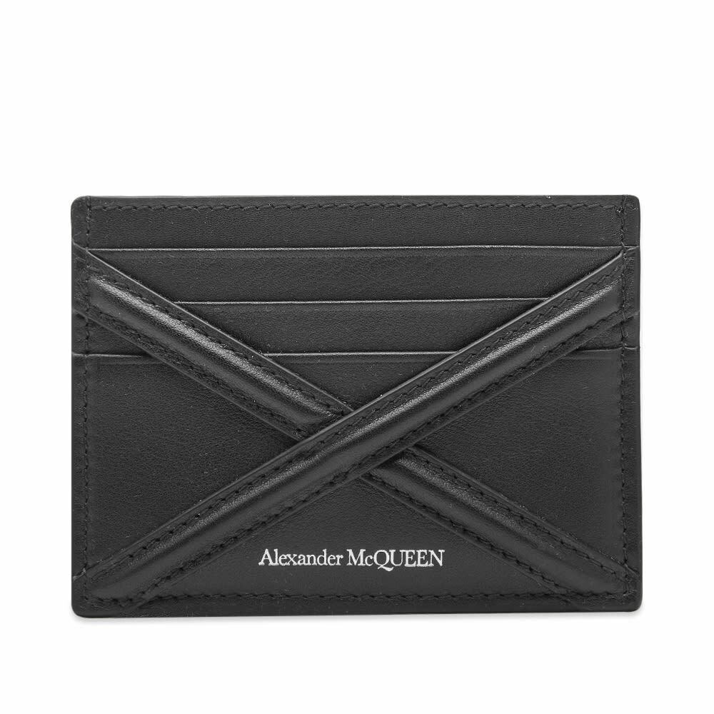 Alexander McQueen Men's Harness Card Holder in Black Alexander McQueen
