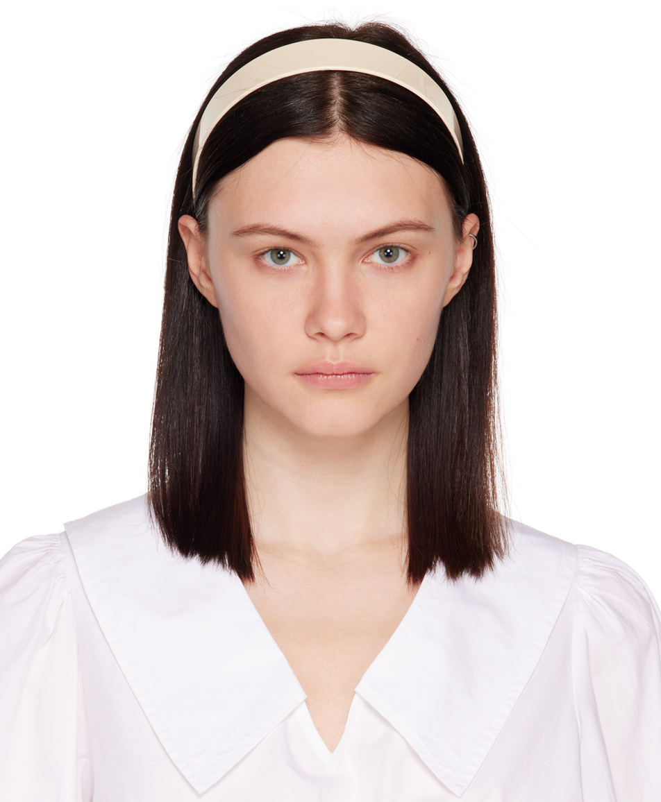 Sophie Buhai Off-White Thin Bessette Headband Sophie Buhai