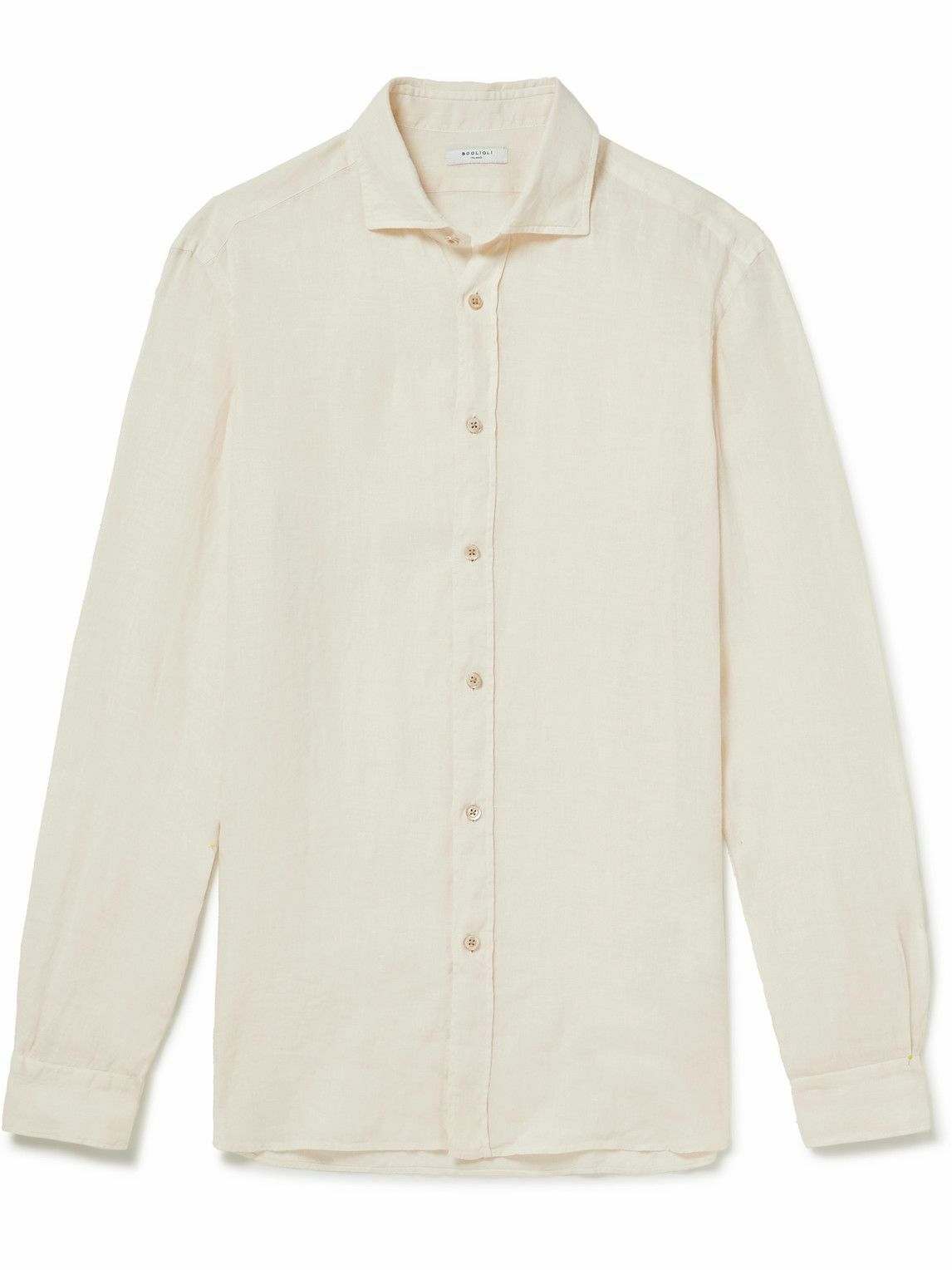 Boglioli - Garment-Dyed Linen Shirt - Neutrals Boglioli