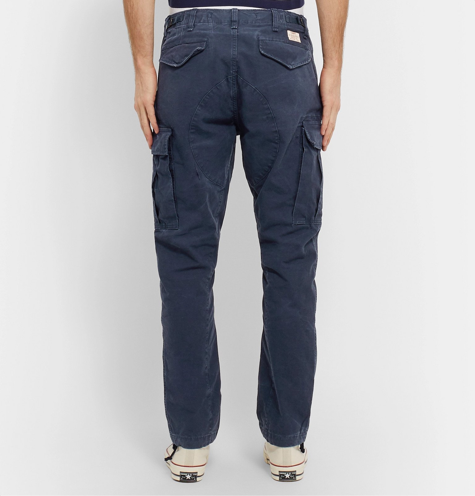 Polo Ralph Lauren - Navy Tapered Washed-Cotton Cargo Trousers - Blue Polo Ralph  Lauren