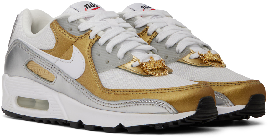 gold and silver air max