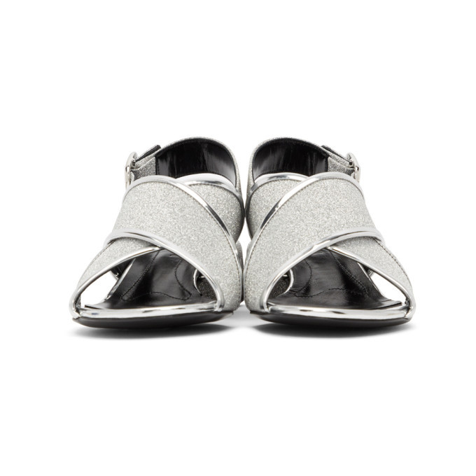 Marni Silver Glitter Sandals Marni