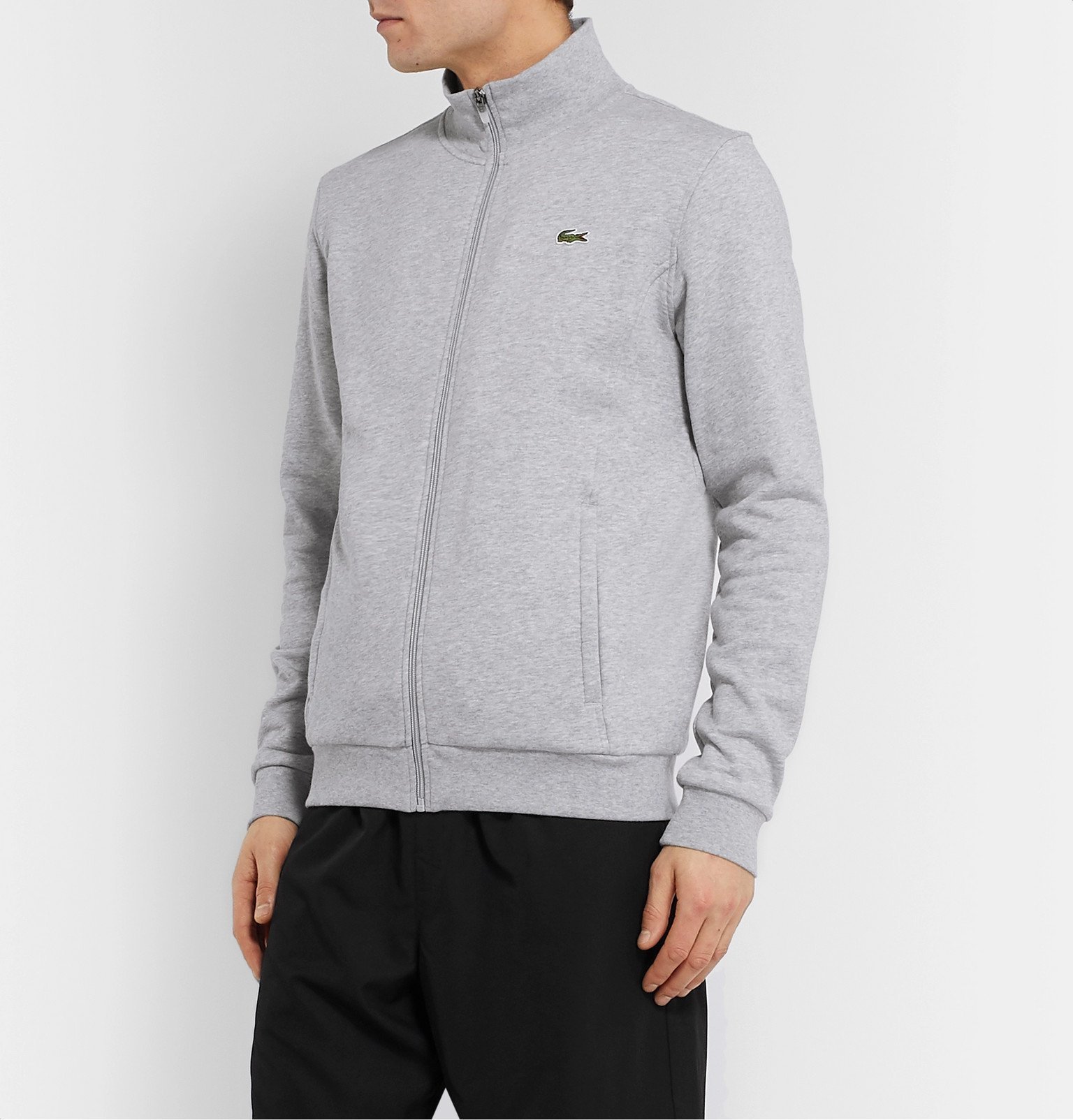 lacoste jacket grey