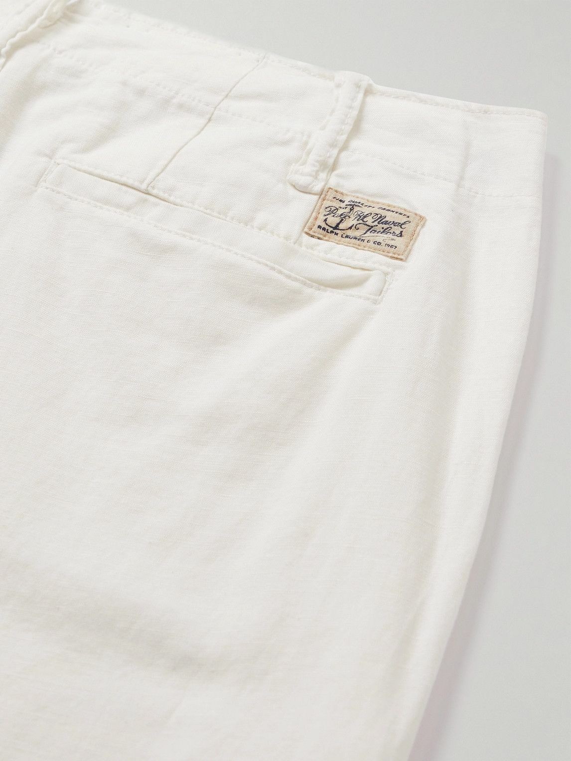 Polo Ralph Lauren - Maritimes Straight-Leg Linen and Cotton-Blend Shorts - White