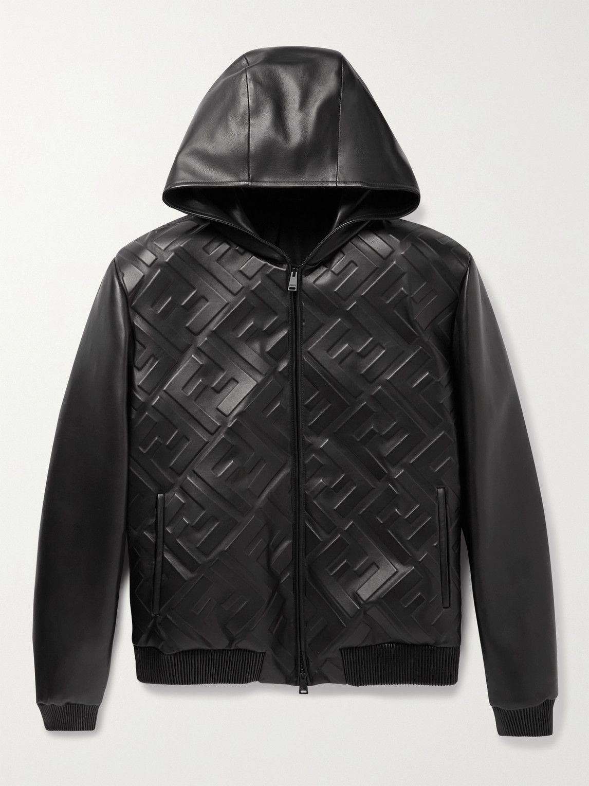 fendi hooded logo jacket