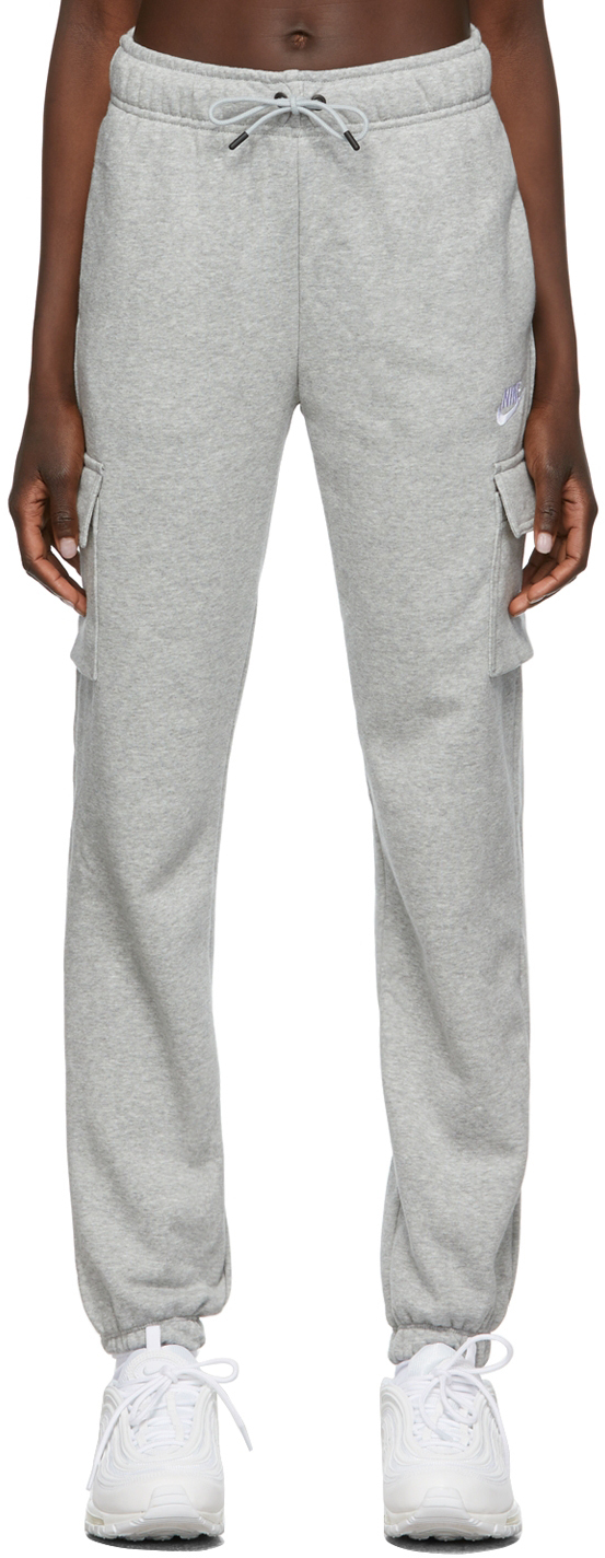 Nike Grey Essentials Fleece Cargo Lounge Pants Nike