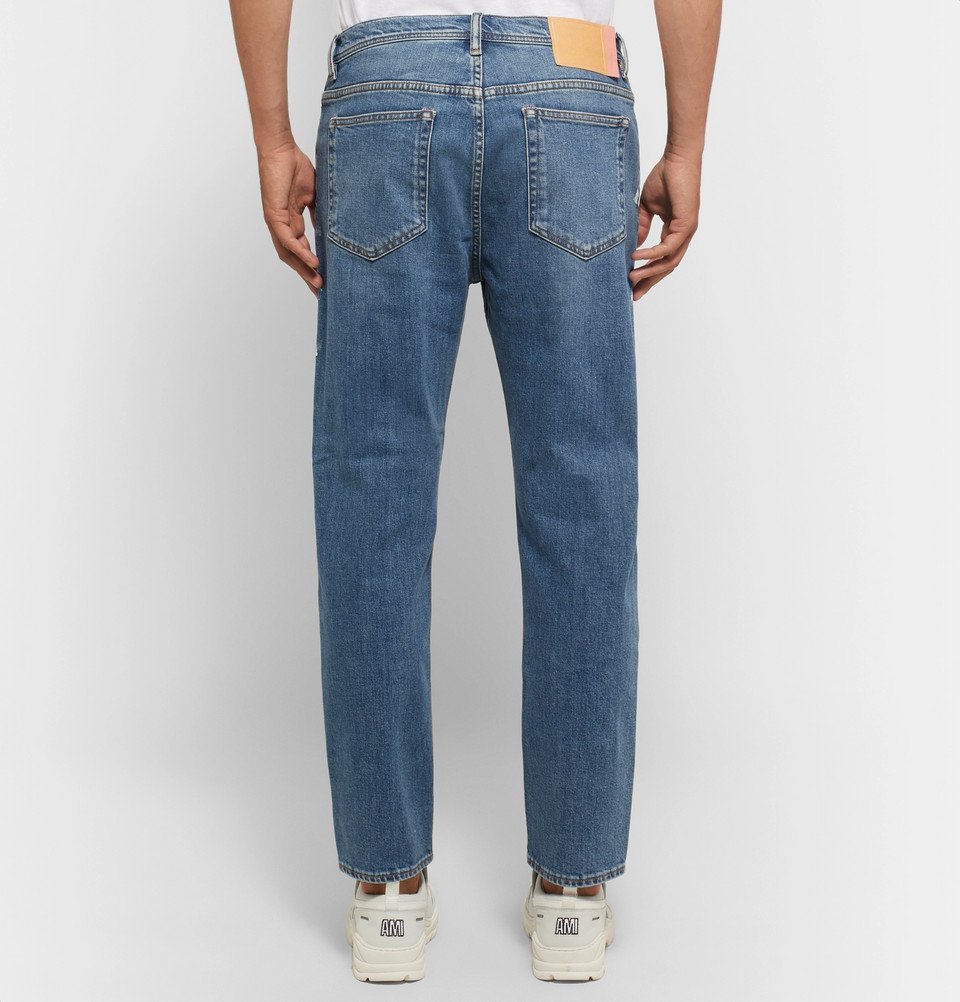 Acne Studios - River Tapered Paint-Splattered Stretch-Denim Jeans - Men ...