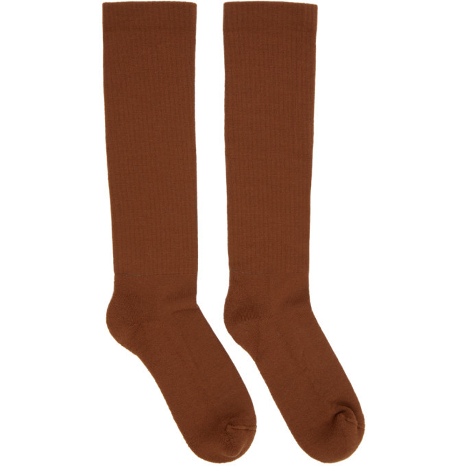 Rick Owens Brown Sisyphus Socks Rick Owens