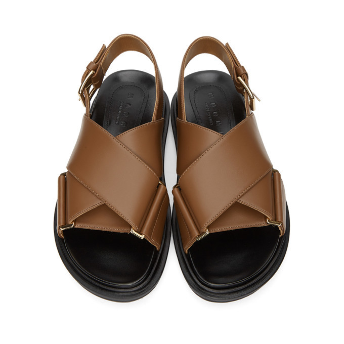 Marni Brown Fussbett Sandals Marni