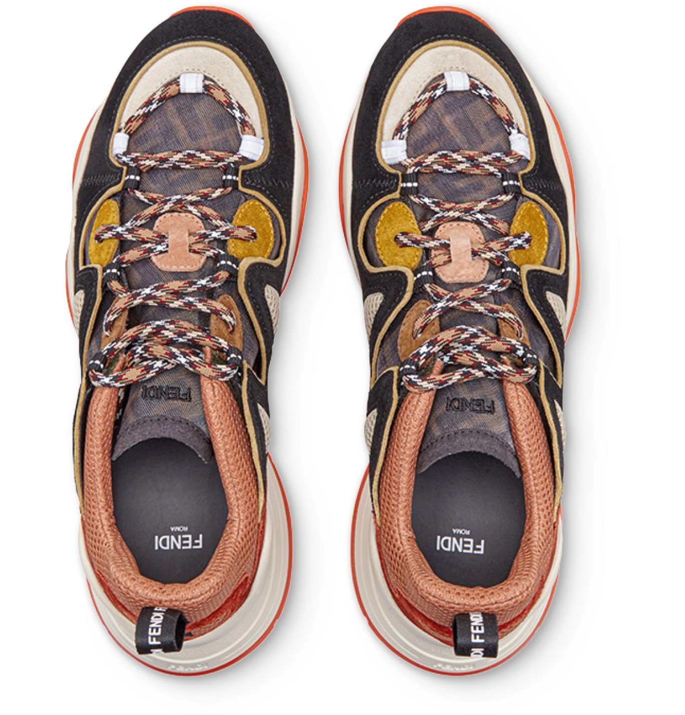 fendi sneakers orange