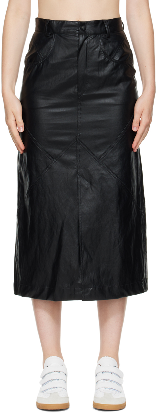 Photo: Isabel Marant Etoile Black Cecilia Midi Skirt