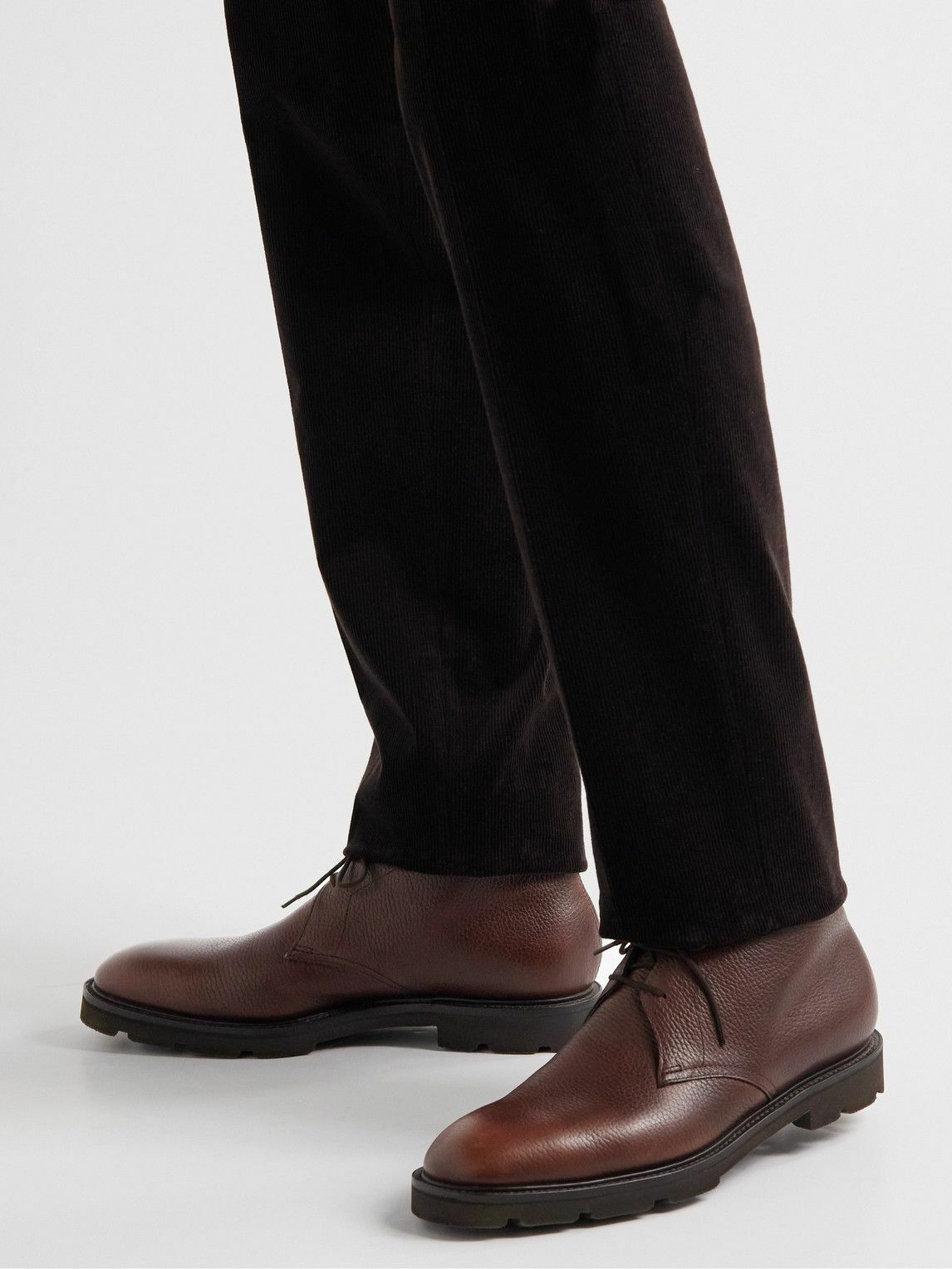 John Lobb - Full-Grain Leather Desert Boots - Brown John Lobb