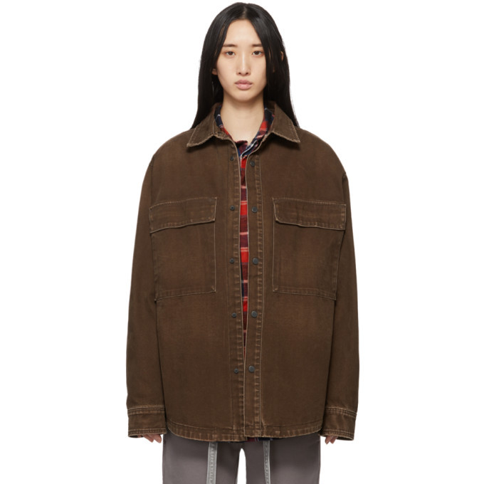 Fear of God Brown Washed Canvas Shirt Fear Of God