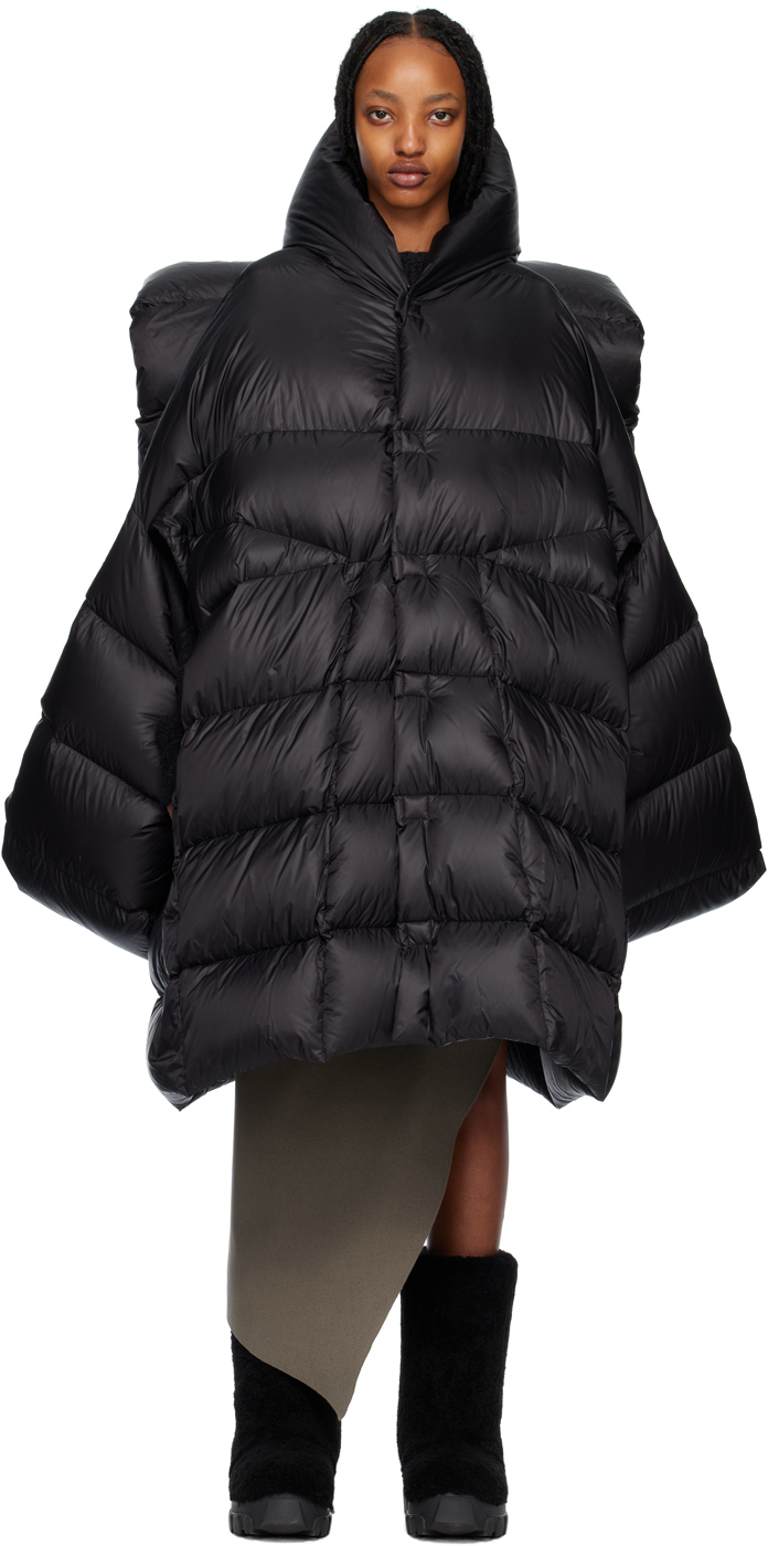Photo: Rick Owens Black Quilted Down Jacket