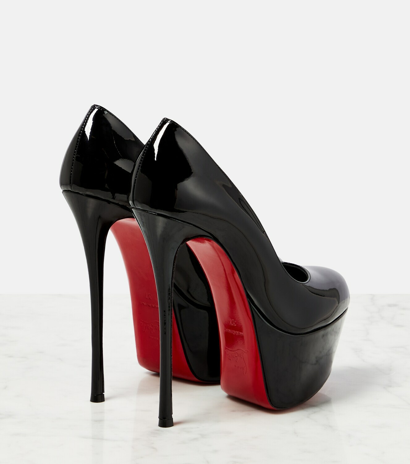 Christian Louboutin - Dolly Alta 160 leather platform pumps Christian ...