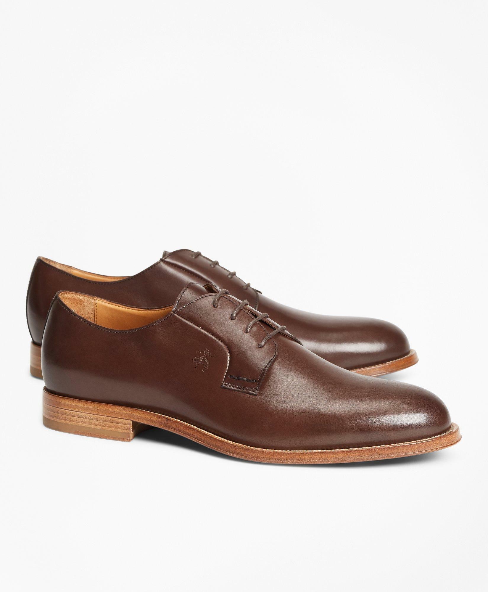Brooks Brothers Men's Leather Lace-Up Shoes | Dark Brown