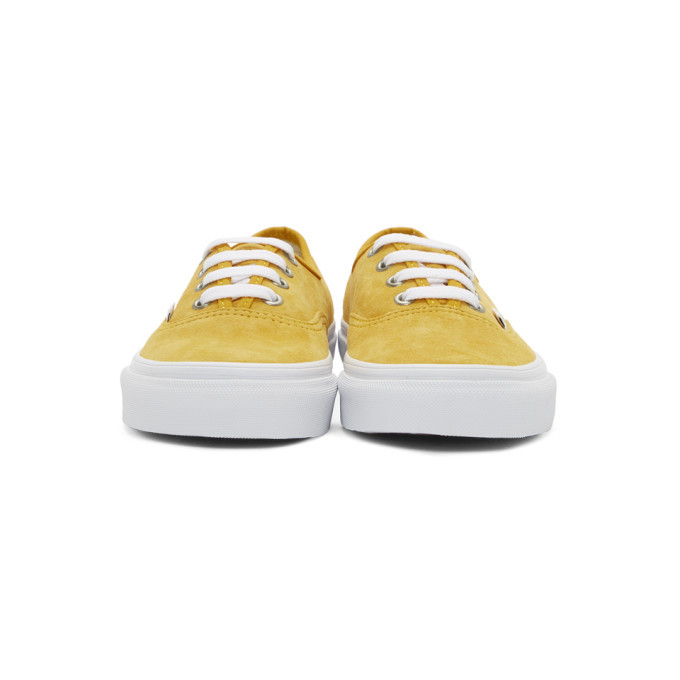 yellow velvet vans