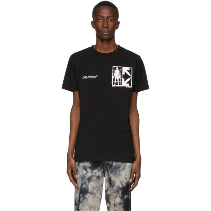 Off White Black Half Arrows Man T Shirt Off White