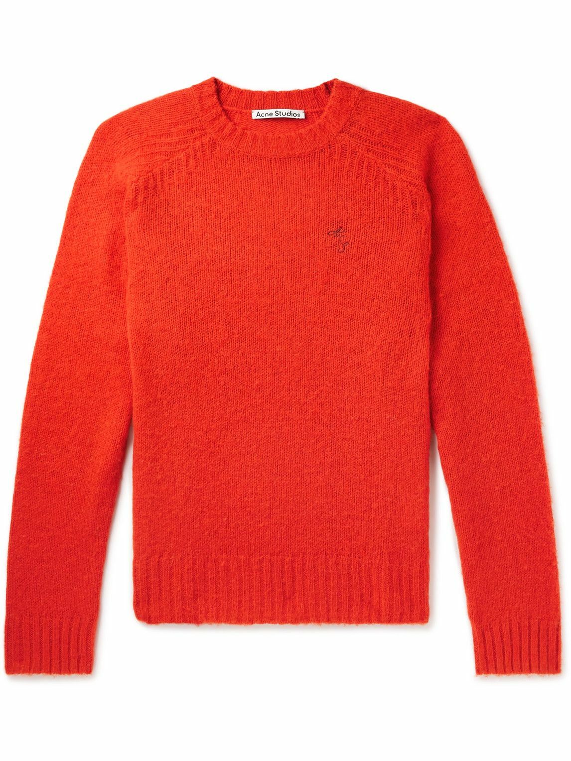 Acne Studios - Kowhai Logo-Embroidered Wool Sweater - Red Acne Studios