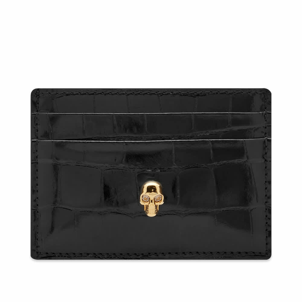 Alexander McQueen Women's Card Holder in Black Alexander McQueen