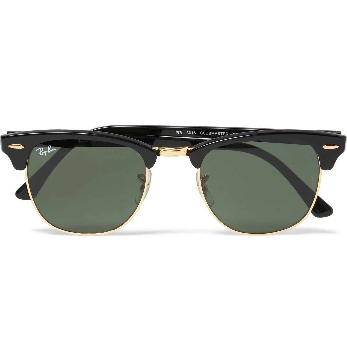 clubmaster sunglasses black and gold