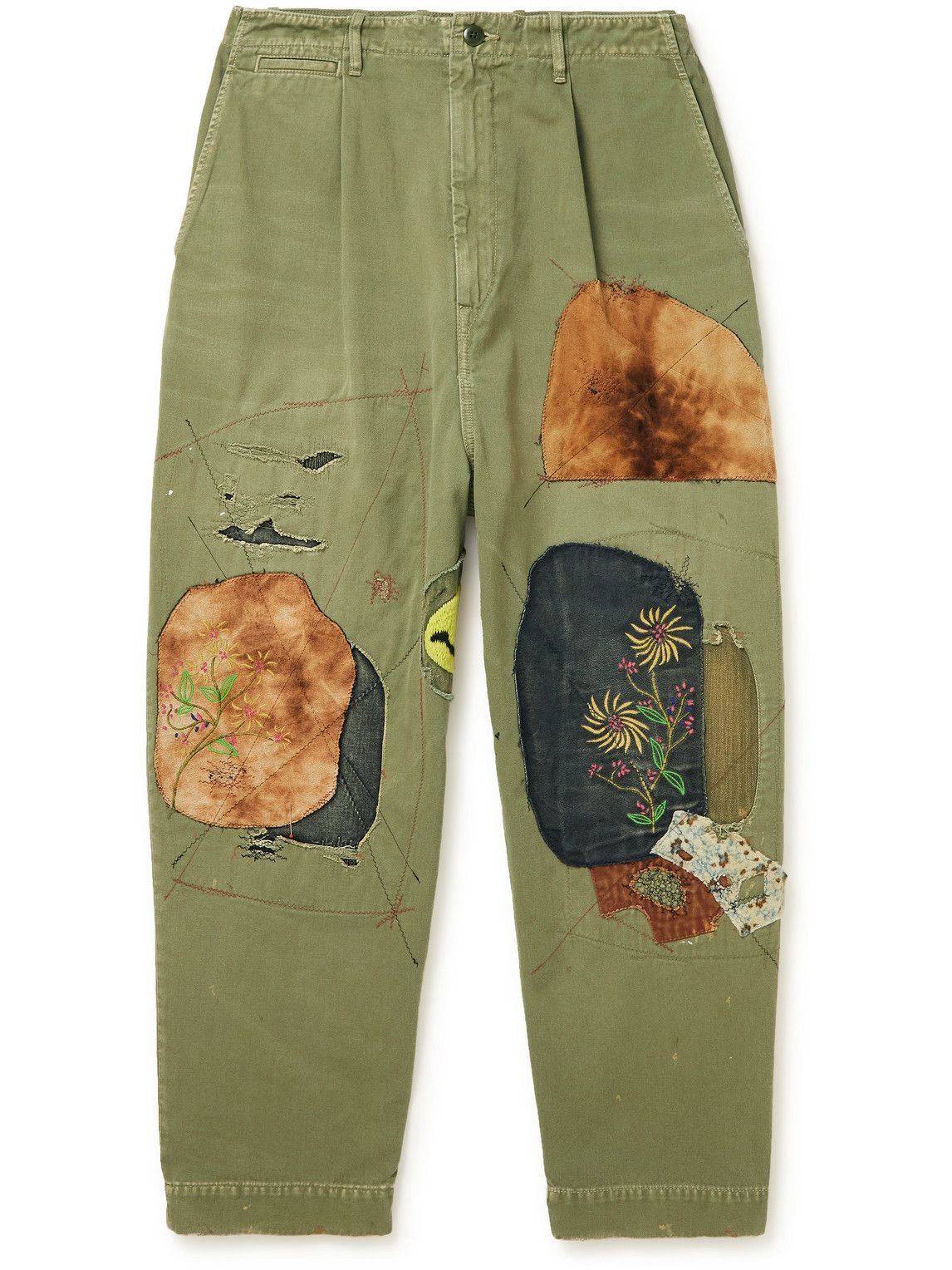 KAPITAL - Katsuragi Wide-Leg Patchwork 