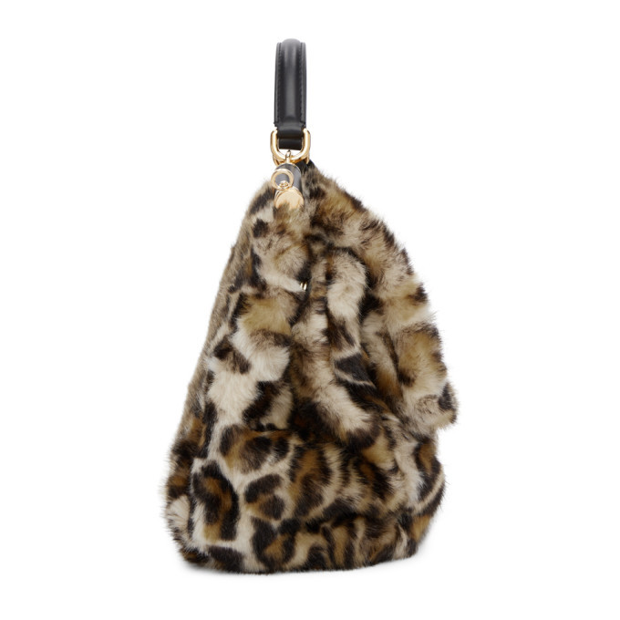 Dolce and Gabbana Multicolor Miss Sicily Leopard Eco-Fur Bag Dolce & Gabbana