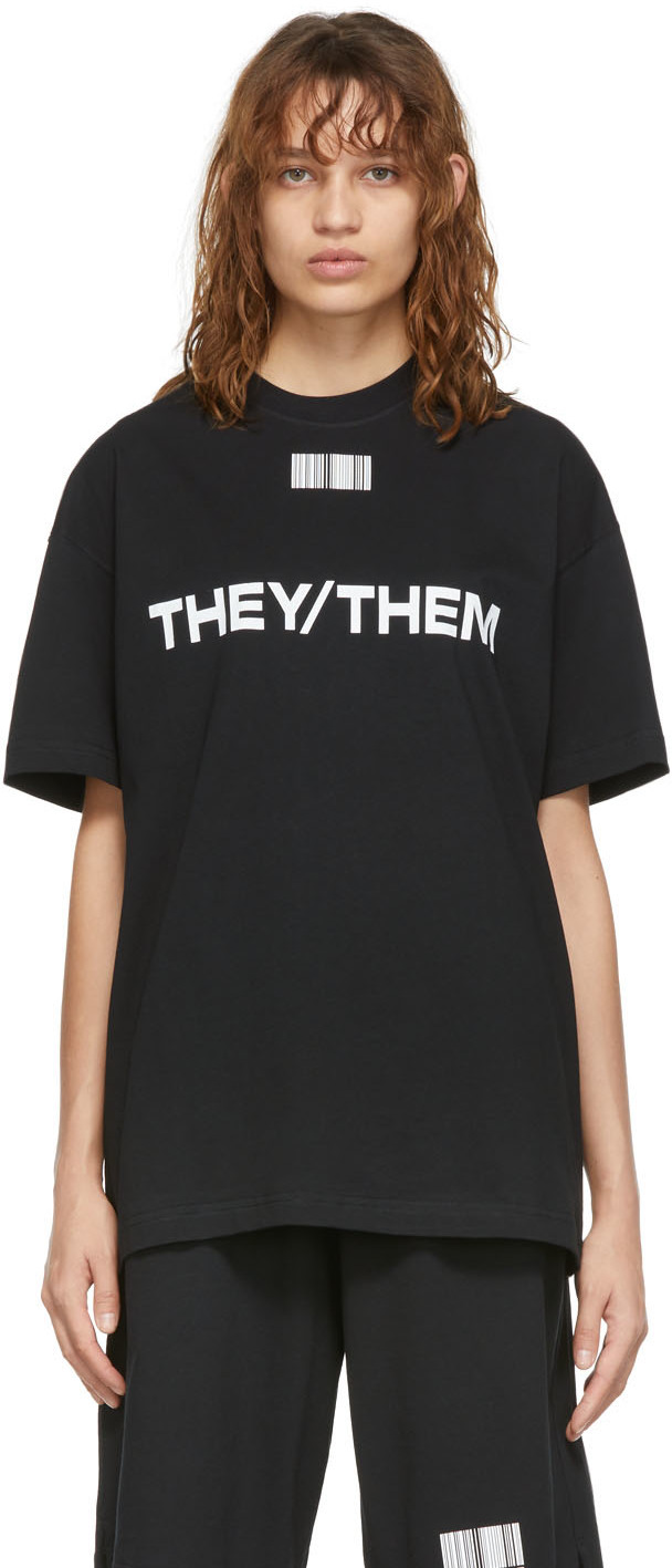 VTMNTS Black 'They/Them' T-Shirt