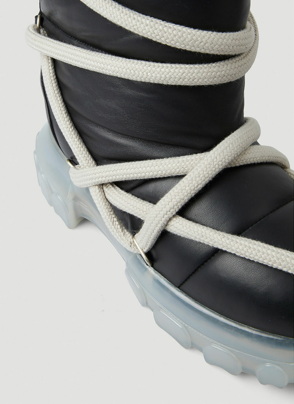 Rope Wrap Around Boots in Black