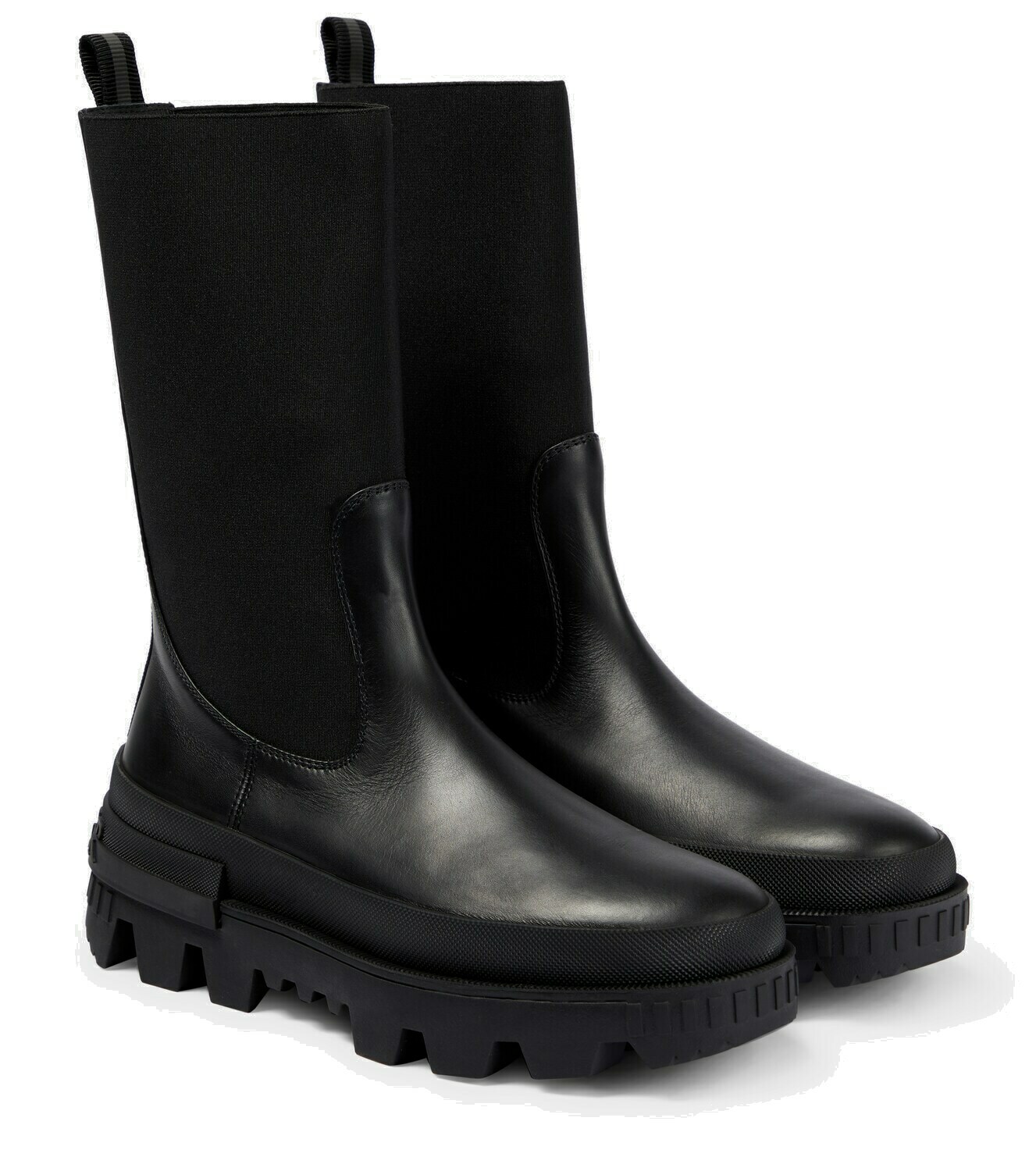 Moncler - Neue leather Chelsea boots Moncler