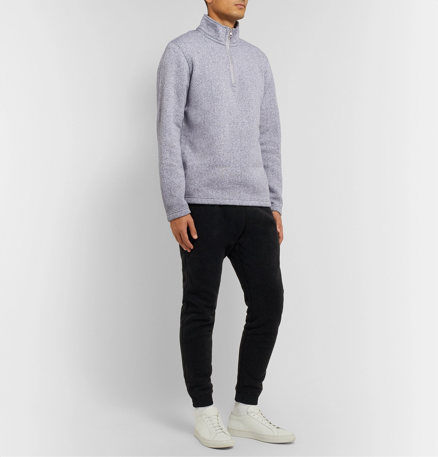Tiger Fleece-Back Cotton-Blend Jersey 