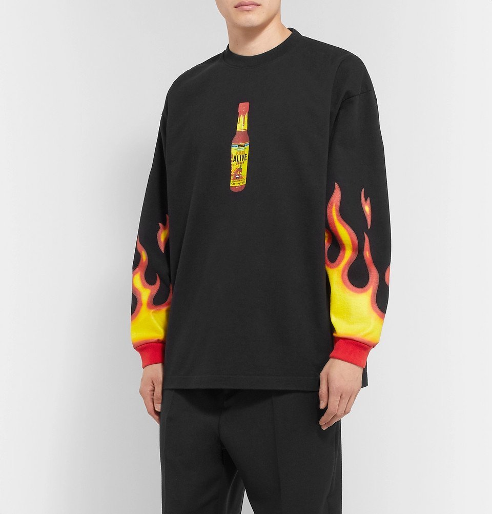 に初値下げ！ 値下げ！VETEMENTS Oversized Printed Long T | tatihome.com