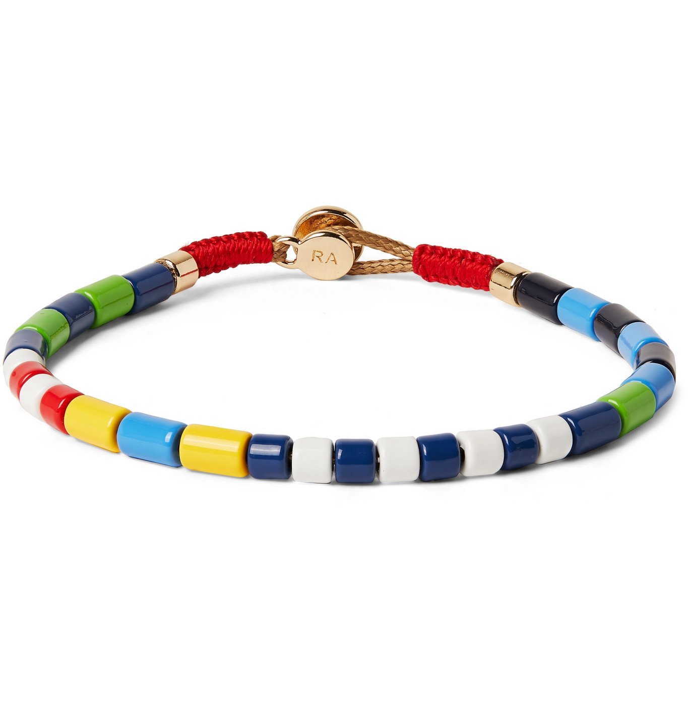 Roxanne Assoulin - U-Tube Enamel and Gold-Tone Bracelet - Multi Roxanne ...