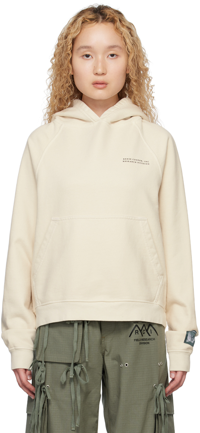 Reese Cooper Off-White Deer Painted Hoodie Reese Cooper