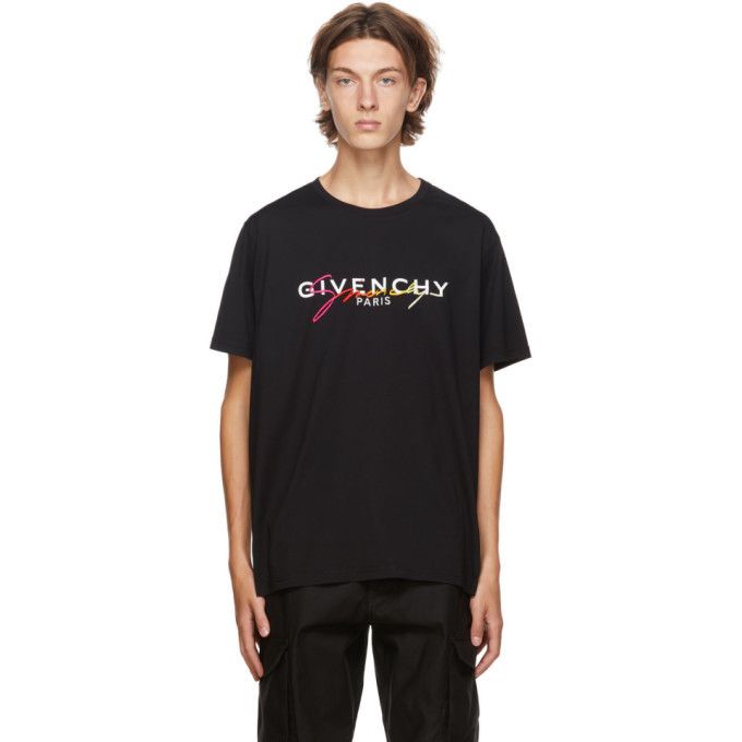 Givenchy Black Degrade Signature T-Shirt Givenchy