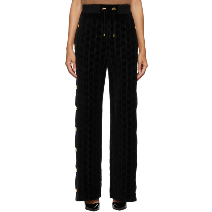 black velvet lounge pants