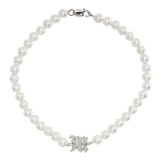 MISBHV White Pearl Elastic Choker MISBHV