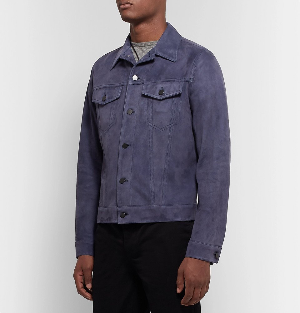 Valstar - Suede Trucker Jacket - Indigo 