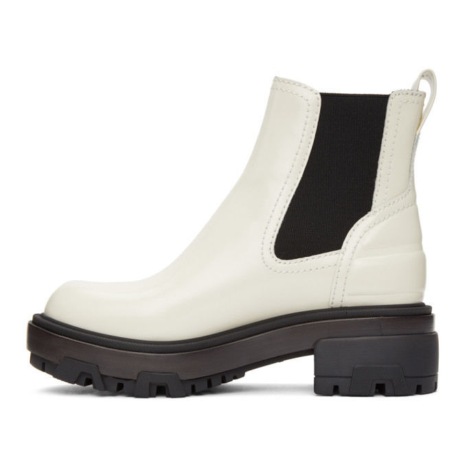 Rag And Bone Off White Leather Shaye Boots Rag And Bone