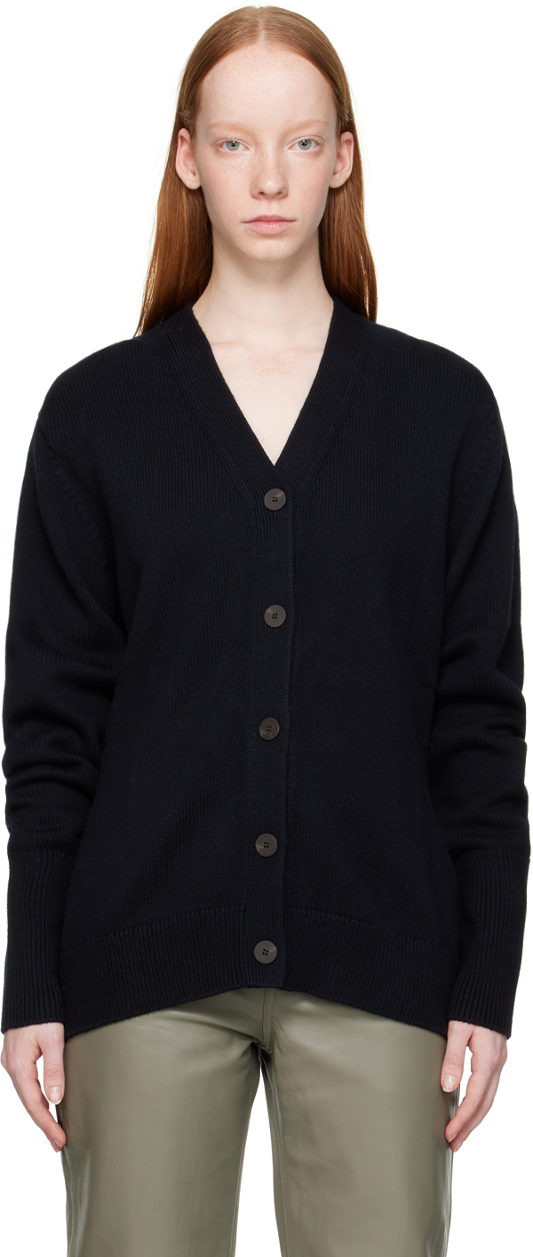 Studio Nicholson Navy Aulenti Cardigan Studio Nicholson